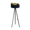 Podna lampa GALAXY 1xE27/60W/230V plava/wenge
