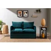 Atelier del Sofa Dvosed na razvlačenje Saga, 128 x 70 x 66 cm, Petrolej