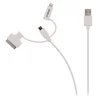 Nedis VLMP39410W1.00 Nedis 3 u 1 Kabl za sinhronizaciju i punjenje USB-A muški - Micro B muški 1m, + 30-Pin Doc, Beli