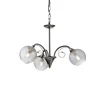 Redo 02-972 - Luster na lancu ASPERA 3xE14/28W/230V, prečnika 52 cm, crne boje