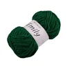 Pletena preja Emily 100 g - temno zelena