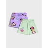 Sinsay - Kratke pantalone Minnie Mouse 2 pack - lavanda