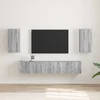 TV zidni ormar Zidne 2 pcs Siva Sonoma 30 x 31 x 60 cm