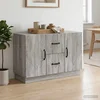 Kreveta Siva sonoma 89 x 34,5 x 57 cm Konstruirano drvo