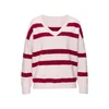 LASCANA Pulover pesek/bordo