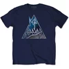 Def Leppard Majica Unisex majica Triangle Logo Navy M