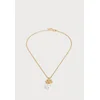 Juicy Couture Verižica Heritage zlata/biserno bela