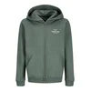 Jack & Jones Junior Jopa na zadrgo JORNORREBRO TYPO zelena/naravno bela