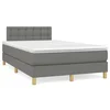 Krevet box spring s madracem LED tamnosivi 120 x 190 cm tkanina