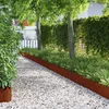 vidaXL Robniki za trato 10 pcs Rjav 103 x 0,05 x 22 cm