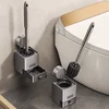 Yweel Četka za WC šolju sa držačem, Tamnosiva