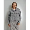 Sinsay - Oversize teksas jakna - svetlo siva