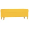 Vidaxl Klop svetlo rumena 100x35x41 cm blago