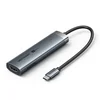 slomart 5-v-1 hub, USB-C, 100 W PD, 5 Gbps, 4K@60Hz, srebrna barva