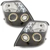 OEM Kristalni farovi Angel Eyes Citroen C2 (2003-2008), Crni