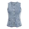 Imily Bela Brezrokavnik moder denim