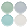 Set of 4 dinner plates, melamine, 23 cm - Colourworks