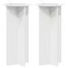 Stalak za biljke 2 pcs Bijela visokog sjaja 40 x 40 x 80 cm