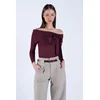 Trend Alacati Stili Ženska bluza Alc-X15152, Bordo