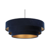 Luster na sajli TRINITI 1xE27/60W/230V plava/zlatna