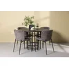 Venture Design Jedilna miza in stol komplet Copenhagen Modesto miza 115x74 cm črno rjava