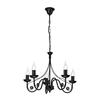 Luster na lancu DONATO 5xE14/40W/230V crna