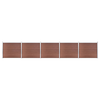 Set panela za ogradu WPC 872 x 146 cm smeđi