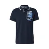 CAMP DAVID Majica marine / safir / bela