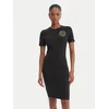 Versace Jeans Couture Vsakodnevna obleka 80HAOT02 CJ03T Črna Slim Fit