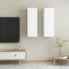 vidaXL TV omarica 2 kosa bela 30,5x30x90 cm iverna plošča