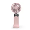 Nedis Ročni ventilator, 6 hitrosti, 90 mm, roza, polnilni