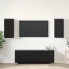 TV Kabinet za Zid Zidne 2 pcs Crni hrast 30,5 x 30 x 60 cm