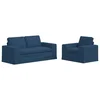 Vidaxl Kavč 2 pcs Modra Kovina