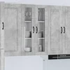 Zidni stakleni ormarić PORTO Betonski sivi 60 x 31 x 100 cm