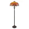Endon 64070 - Stojeća Tiffany lampa DRAGONFLY 2xE27/60W/230V prečnika 50 cm