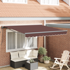 Okvir tende Smeđa 350 x 250 cm Poliester s PU premazom