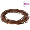 vidaXL Usnjena vrvica Svetlo rjava O2,5 mm x 5 m Usnje