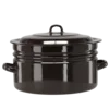 CHOMIK SMALTIRANA POSODA RAVNA 25 L 40 CM RJAVA Z/P *3608