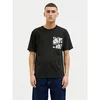 Jack & Jones Majica Split 12272995 Črna Regular Fit