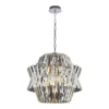 Kristalni luster na lancu CROWN 12xE14/40W/230V hrom