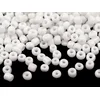 Rokail 6/0 - 4 mm neprozoren - bel (50 g)