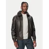 Milestone Usnjena jakna MS Tom 631089 21070 Temno rjava Regular Fit