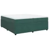 vidaXL vidaXL Box spring postelja z vzmetnico temno zelena 200x200 cm žamet, (21305656)