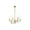 ITALUX PND-95331-6-BRSS - Luster na šipci SANTOS 6xG9/40W/230V zlatna