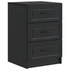 Noćni ormar s ladicama Crna 43 x 41 x 63,5 cm Konstruirano drvo