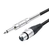 Mikrofonski kabel 6,3mm na XLR Zenski JWD-AU20 0,2m-0,5m