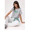 Trendyol Milla Ženska majica TWOSS26TS00161, Siva