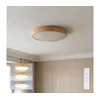 Brilagi - LED prigušiva stropno svetlo POOL LED/36W/230V, prečnik 30 cm, dekor drveta +DO