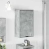 Kupaonski ormar Zidne s vratima Betonski sivi 39 x 23,5 x 65 cm