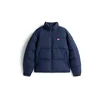 Tommy Jeans Zimska jakna marine/krvavo rdeča/bela
